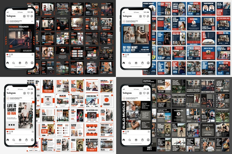 Elite Fitness Social Media Template Collection